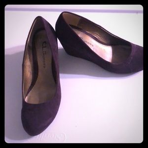 💜purple Chinese laundry wedges!